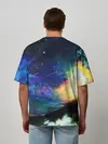 Мужская футболка оверсайз / Космические краски