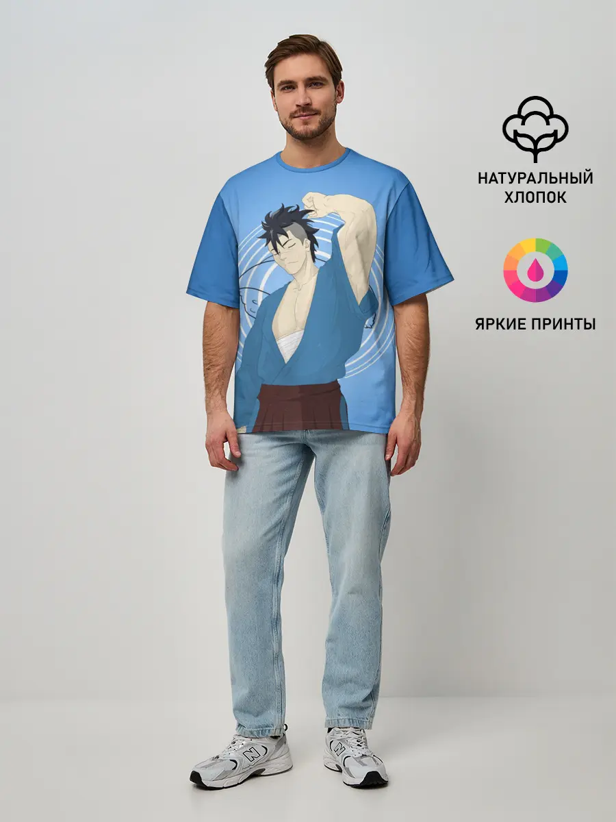 Мужская футболка оверсайз / Food wars Shokugeki no Soma