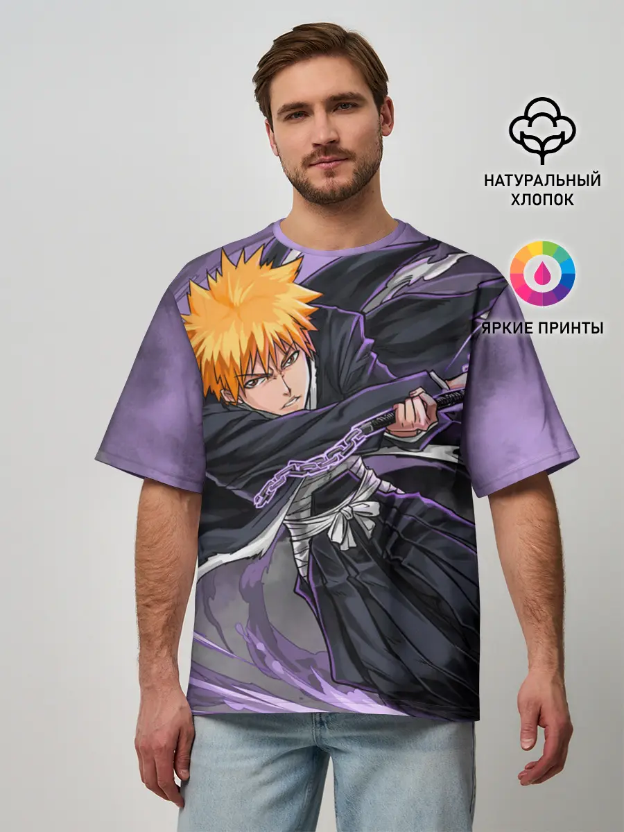 Мужская футболка оверсайз / ИЧИГО