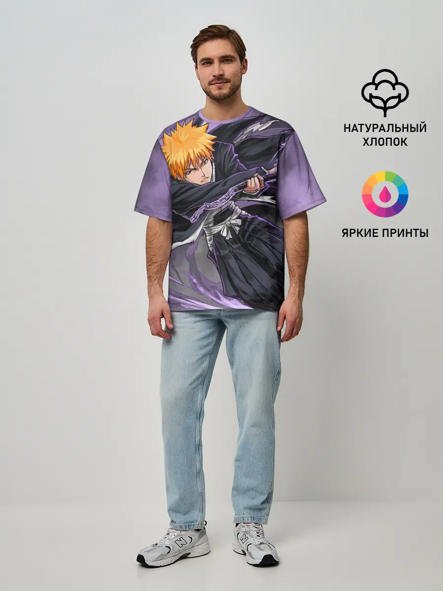 Мужская футболка оверсайз / ИЧИГО