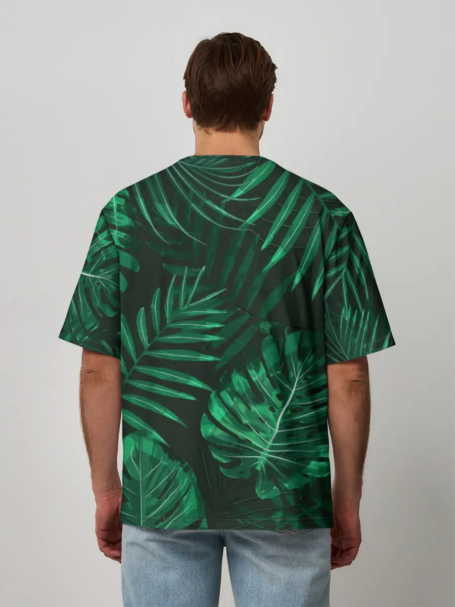 Мужская футболка оверсайз / Джунгли