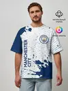 Мужская футболка оверсайз / MANCHESTER CITY Манчестер Сити