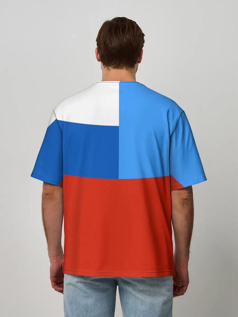 Мужская футболка оверсайз / Флаг МЧС России