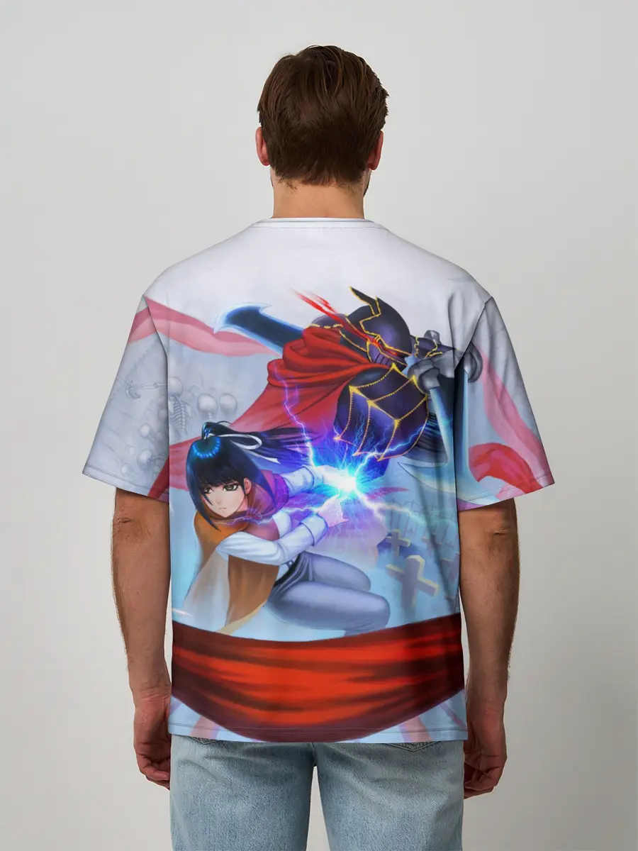 Мужская футболка оверсайз / Narberal и Ainz Ooal Gown