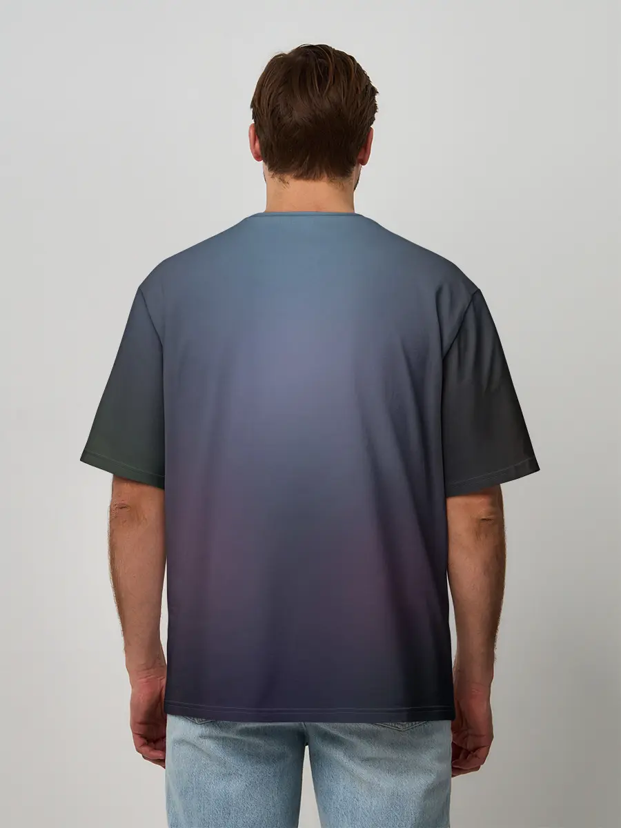 Мужская футболка оверсайз / ноль два облик