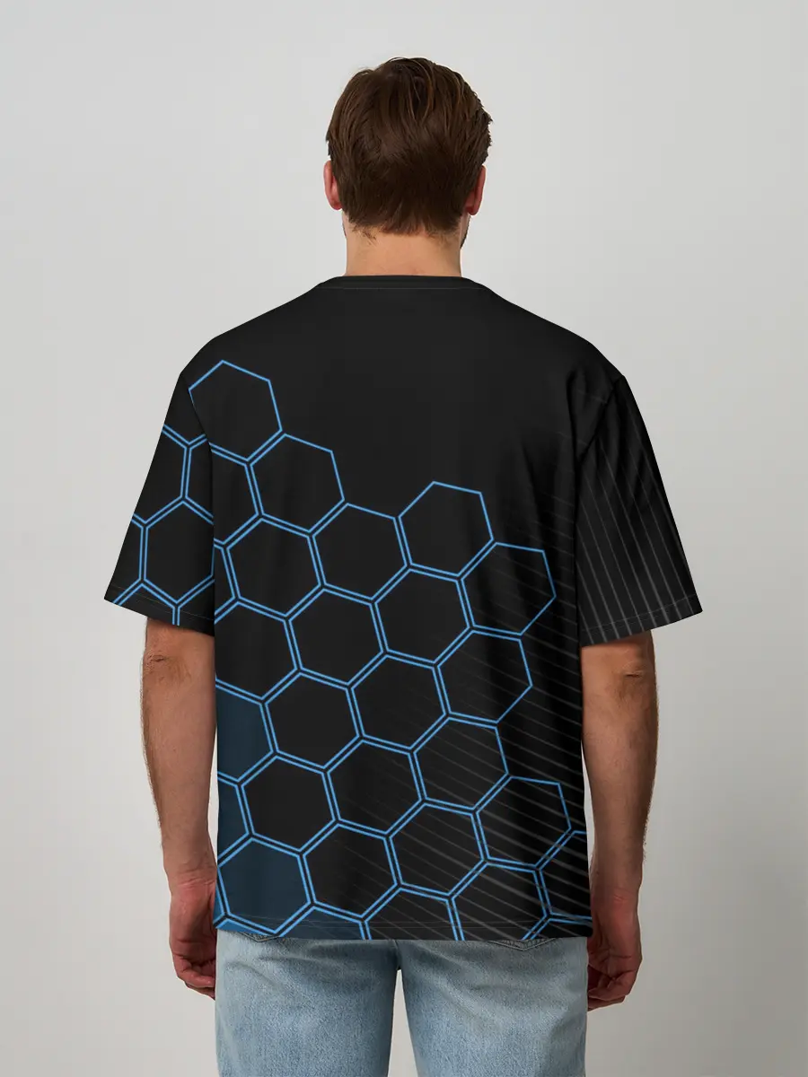 Мужская футболка оверсайз / HUSQVARNA / ХУСКВАРНА