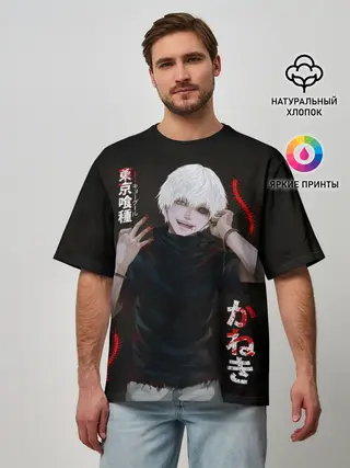 Мужская футболка оверсайз / Токийский Гуль