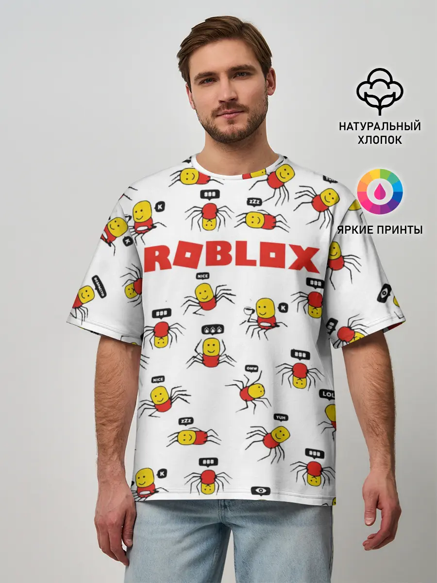 Мужская футболка оверсайз / ROBLOX