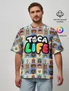 Мужская футболка оверсайз / Toca Boca characters | Тока бока персонажи
