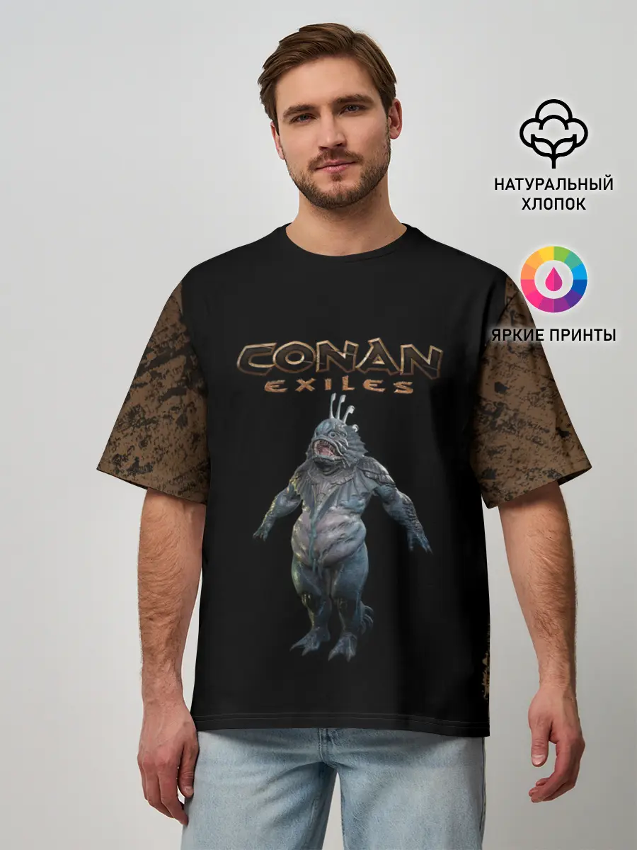 Мужская футболка оверсайз / NPC | Conan Exiles