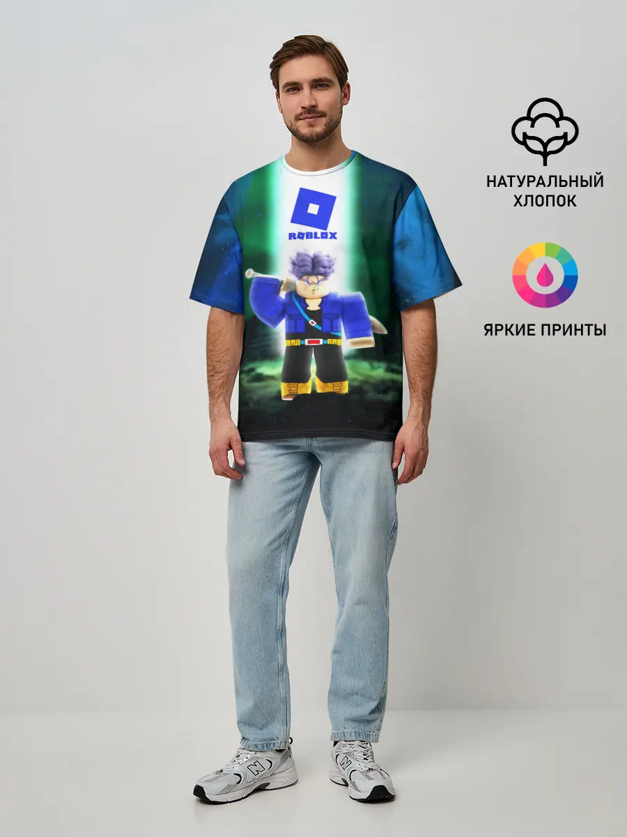 Мужская футболка оверсайз / DRAGONBALL | ROBLOX | РОБЛОКС