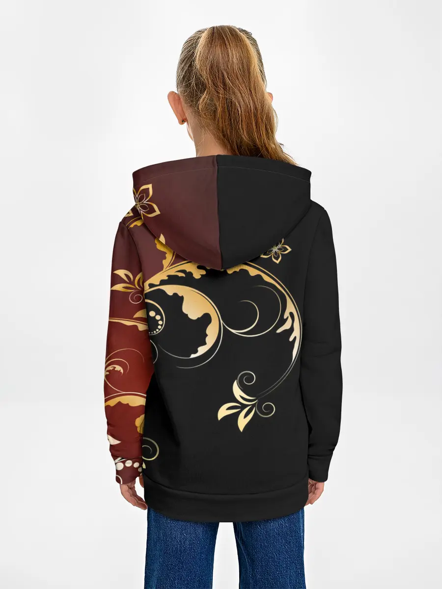 Детское худи / Узор - Хохлома