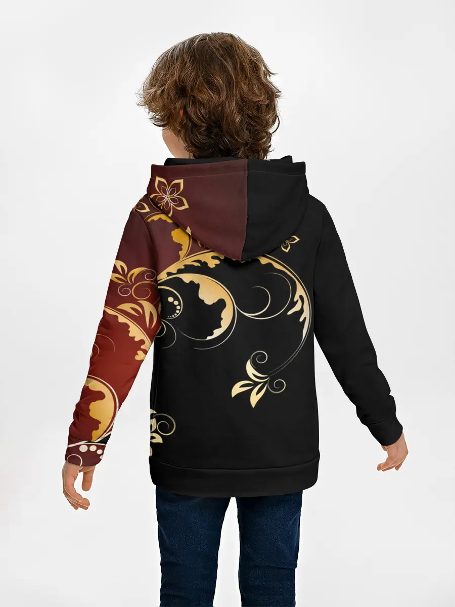 Детское худи / Узор - Хохлома