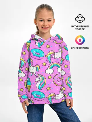 Детское худи / Котики и Единороги