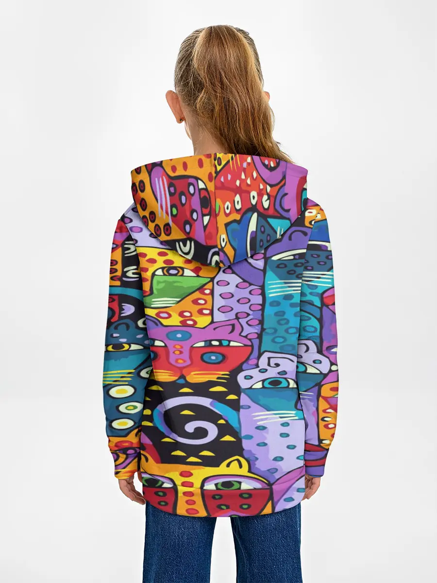 Детское худи / КОТЯТА ЖИВОПИСЬ