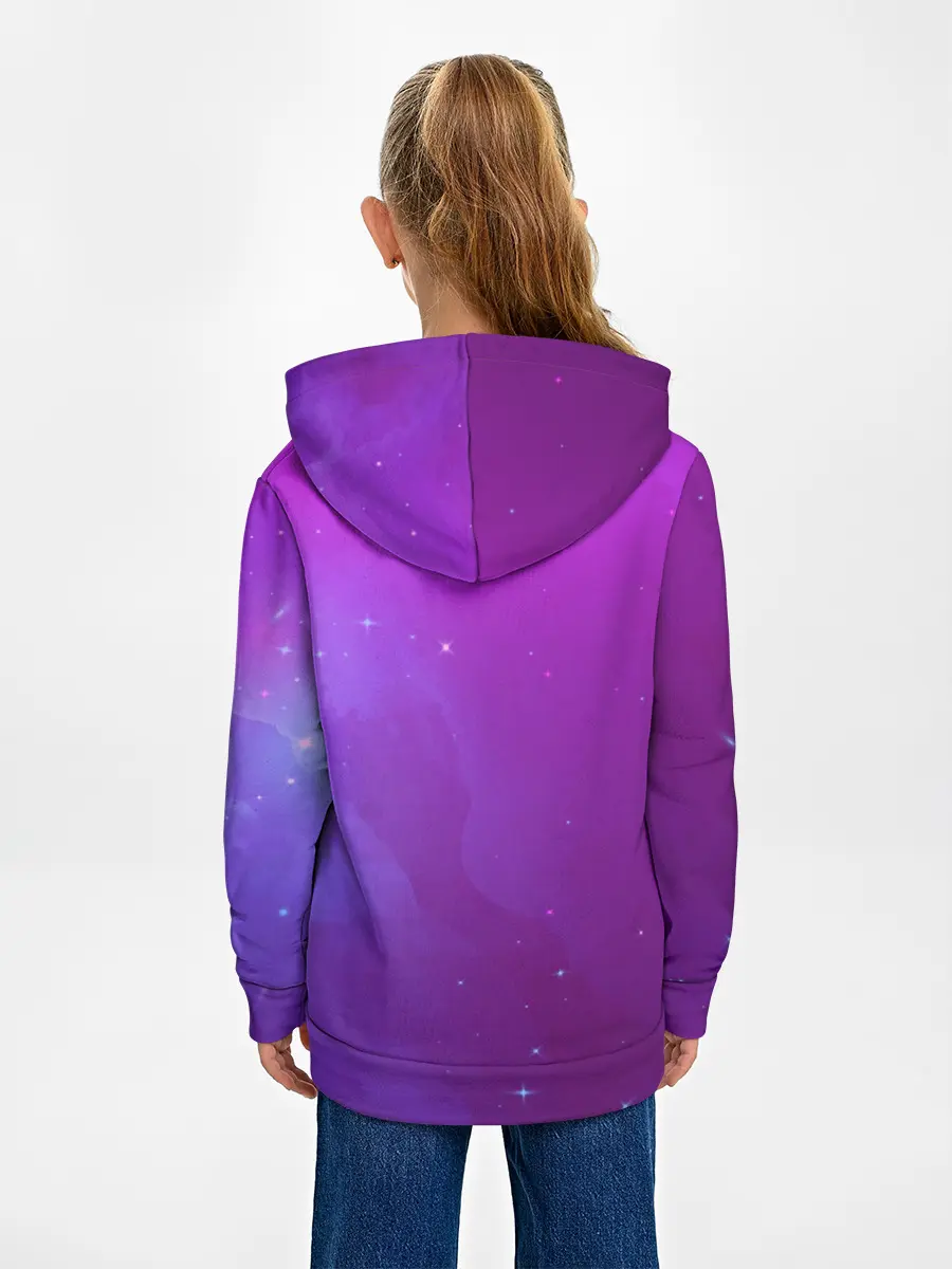 Детское худи / Retrowave Neon Dinosaur