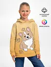 Детское худи / Персик Корги