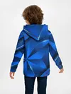 Детское худи / 3D абстрактные фигуры BLUE