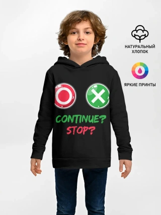 Детское худи / Игра в кальмара: кнопки выбора