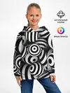 Детское худи / Полосатые 3D круги