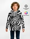 Детское худи / Полосатые 3D круги