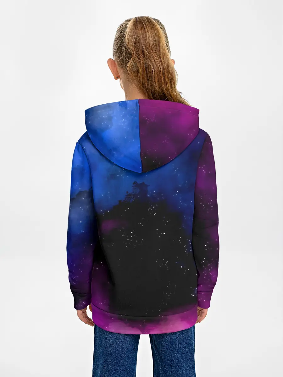 Детское худи / Чёрный клевер космический Юно