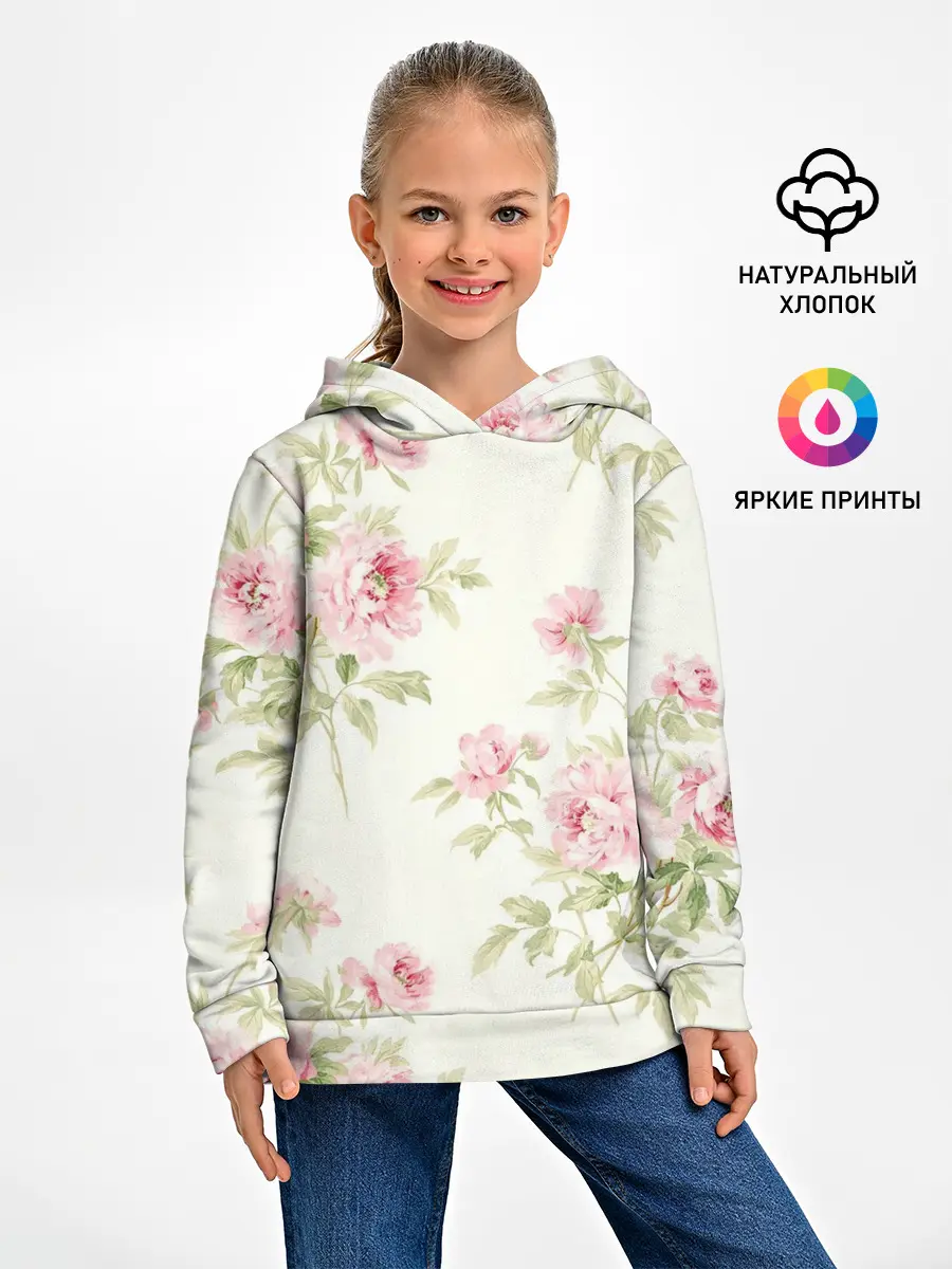 Детское худи / Розовые розы
