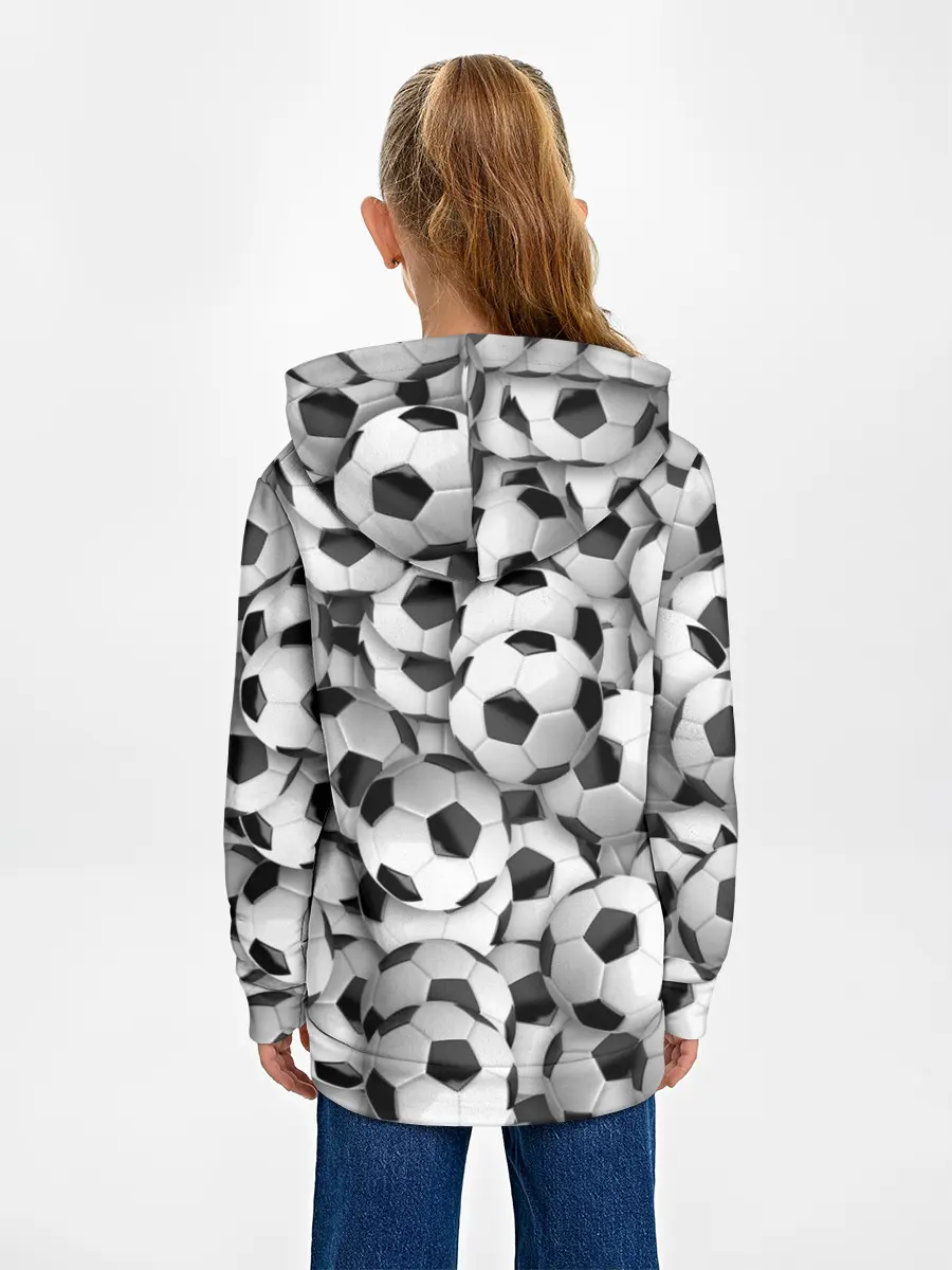 Детское худи / футбольные мячи много