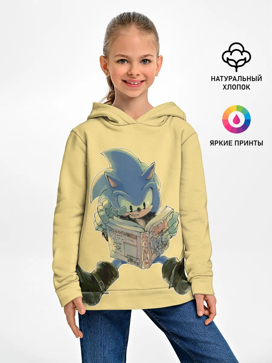 Детское худи / Соник с книжкой
