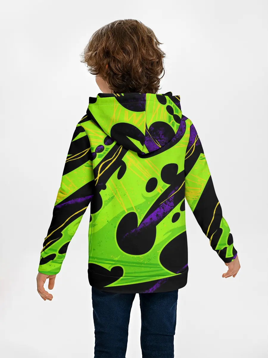 Детское худи / КИСЛОТНАЯ ОРГАНИКА | НЕОНОВАЯ