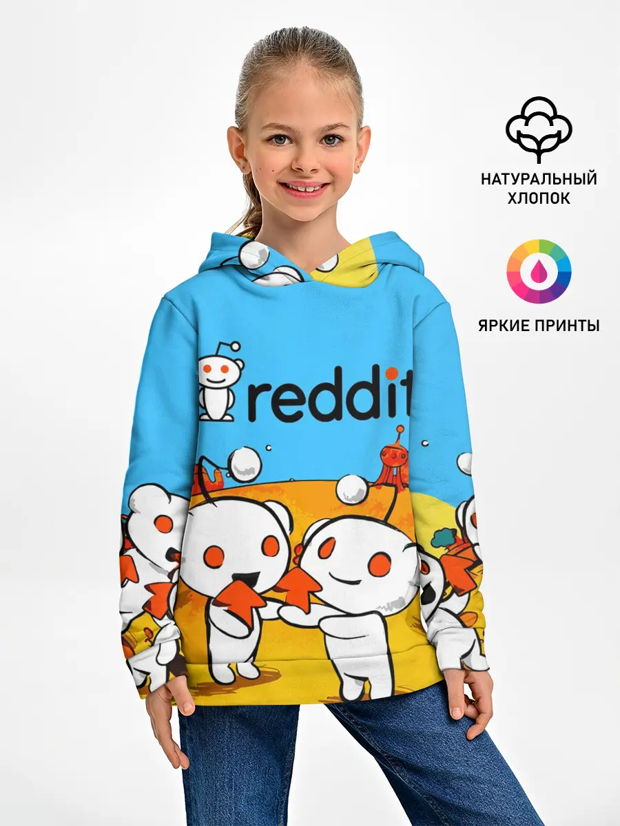 Детское худи / REDDIT / РЕДДИТ / UPVOTE ART
