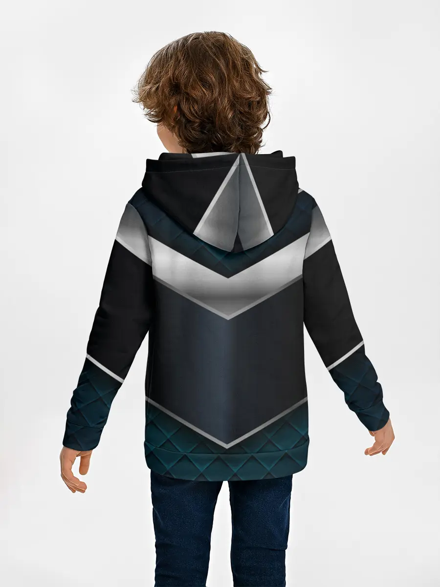 Детское худи / 3D dark metal