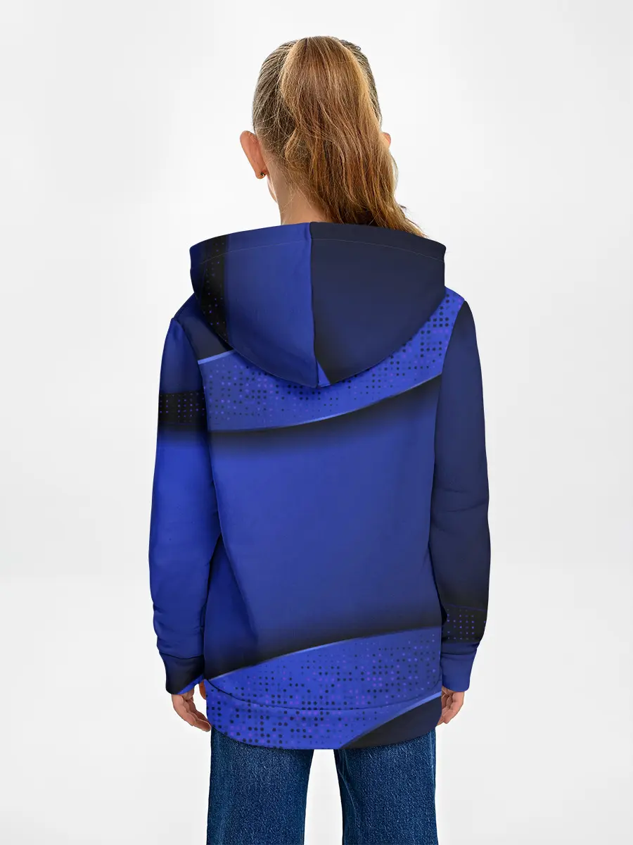 Детское худи / 3D BLUE Вечерний синий цвет