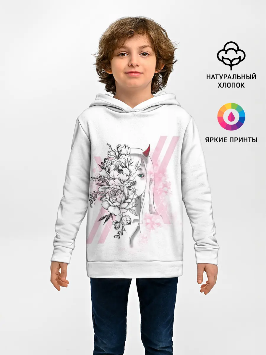 Детское худи / Zero Two Roses