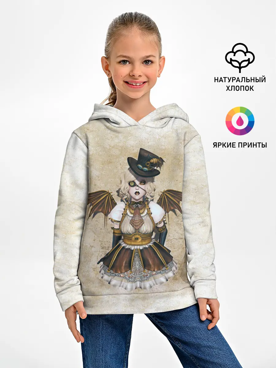 Детское худи / Стимпанк Девушка
