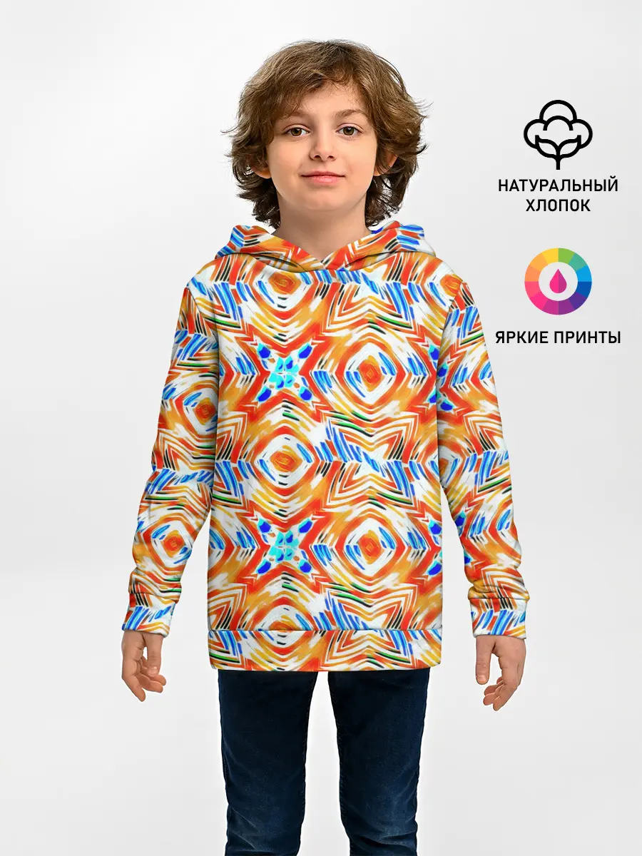 Детское худи / Летний абстрактный узор