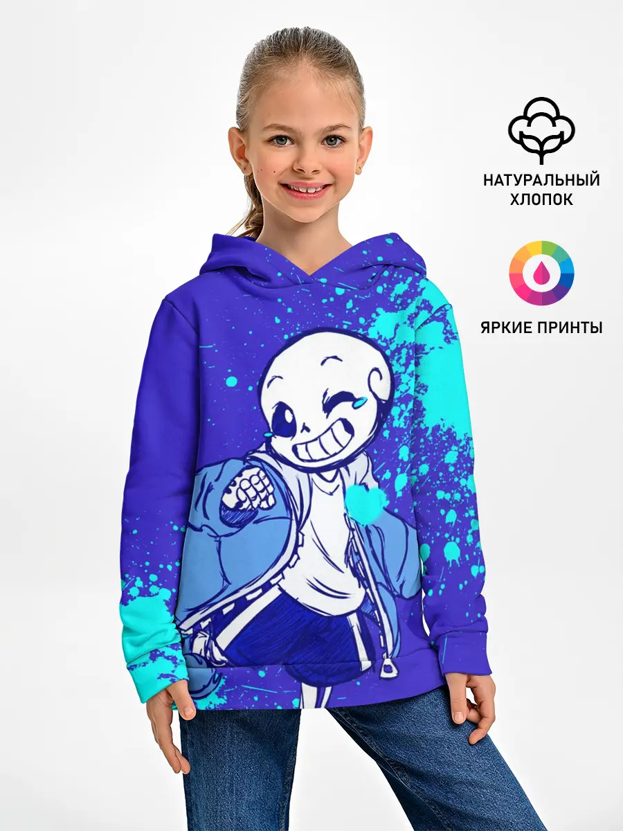 Детское худи / UNDERTALE SANS BLUE