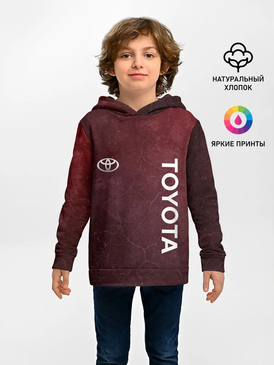 Детское худи / TOYOTA | RED GRUNGE