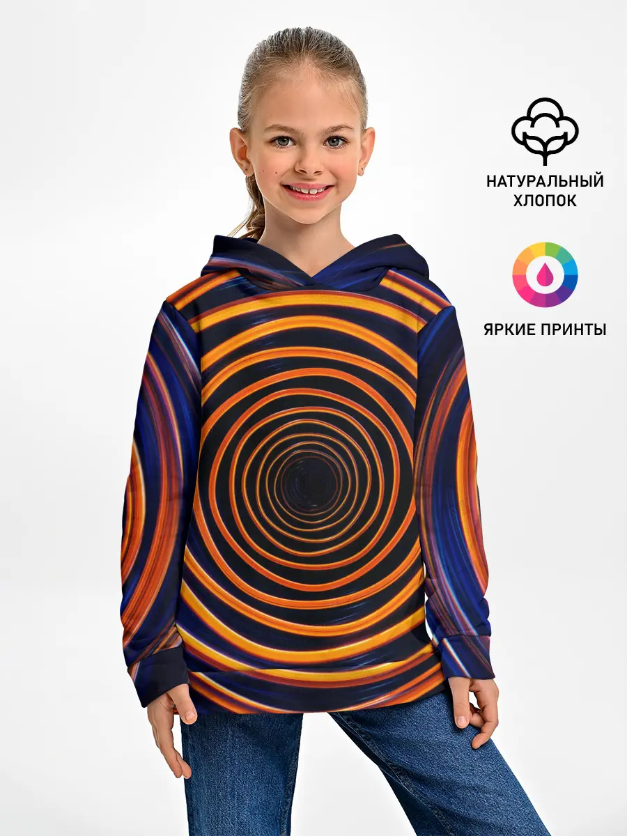 Детское худи / Круги неоновые