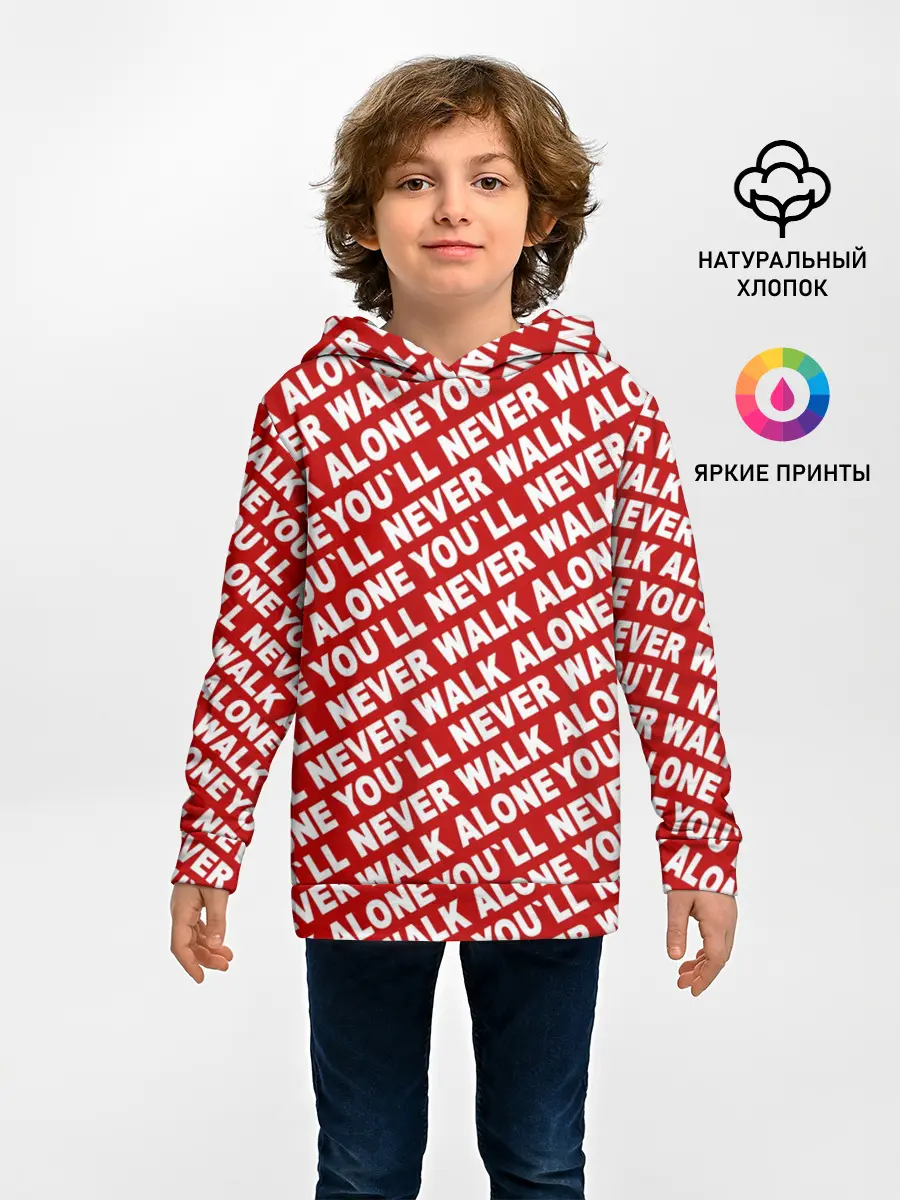 Детское худи / YNWA красный