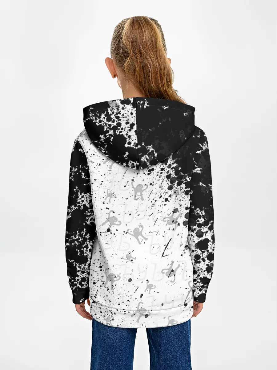 Детское худи / ЪУЪ СЪУКА брызги красок