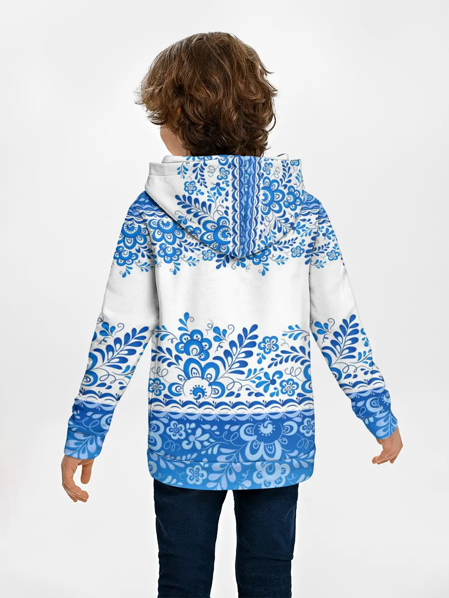 Детское худи / Россия гжель