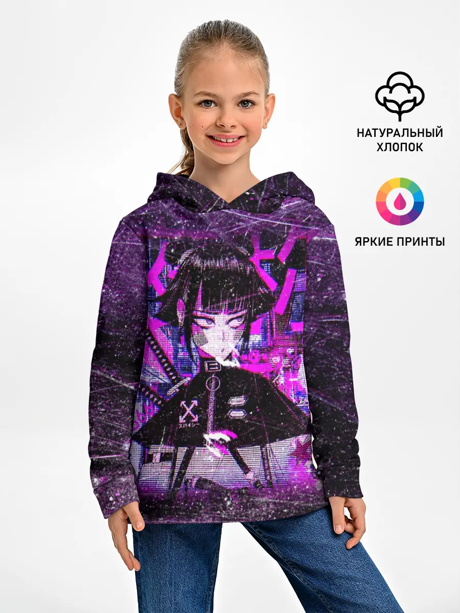 Детское худи / Cyberpunk Samurai Anime