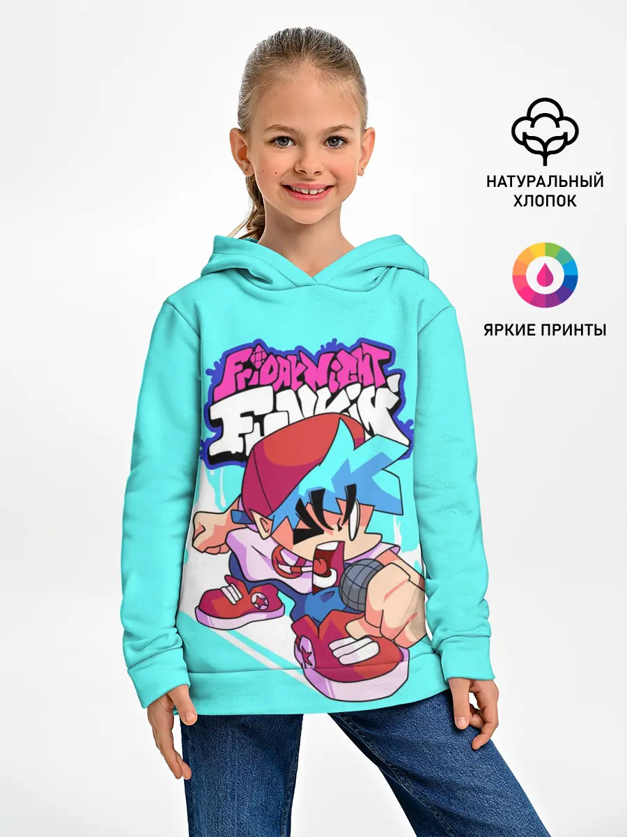 Детское худи / FNF Boyfriend