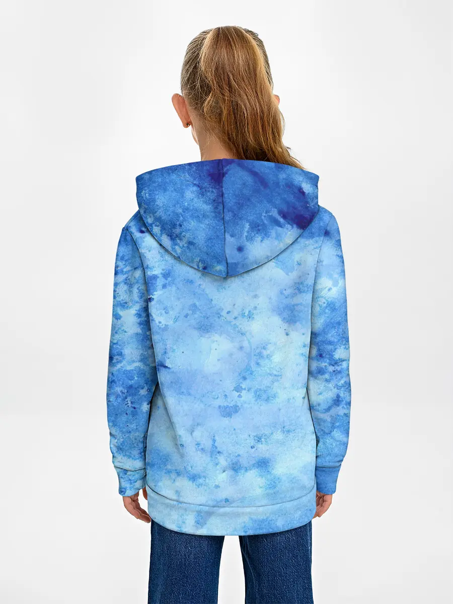 Детское худи / Красочная синева