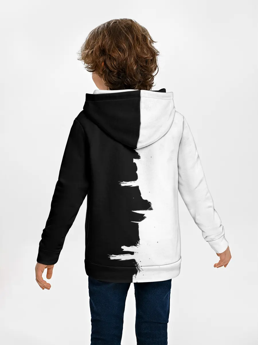 Детское худи / Черным по белому