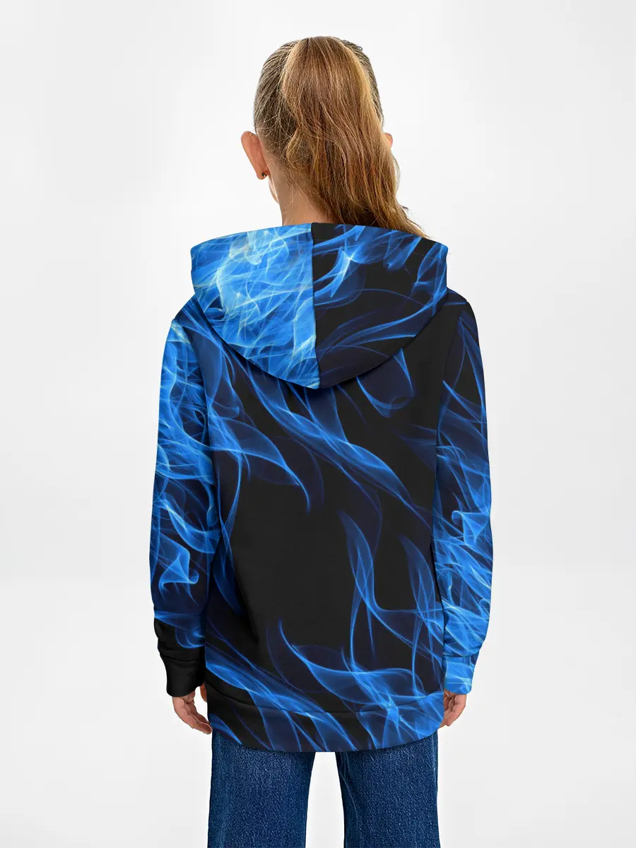 Детское худи / BLUE FIRE FLAME