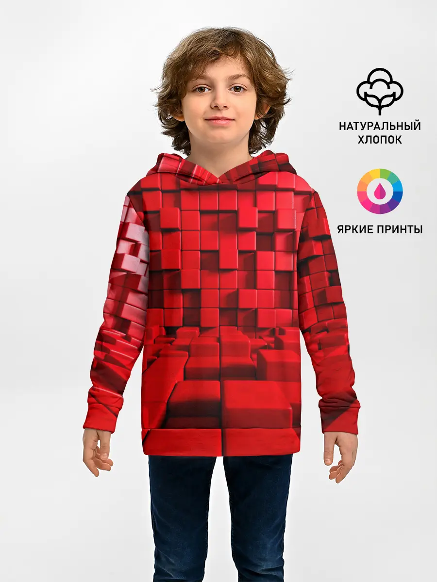 Детское худи / 3D кубики