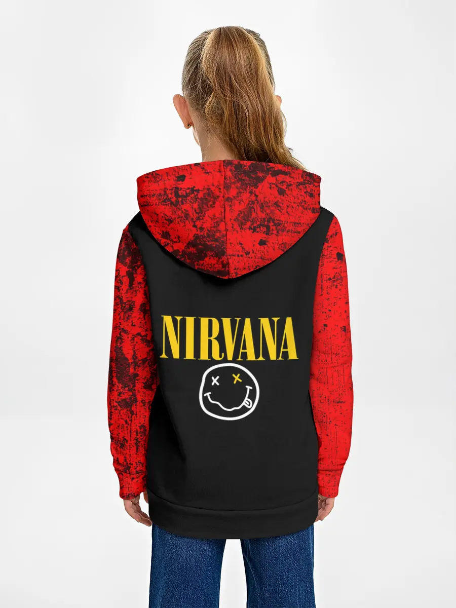 Детское худи / КУРТ КОБЕЙН | НИРВАНА | ЛОГО