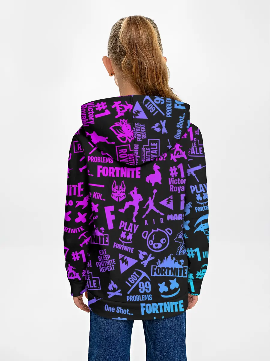 Детское худи / FORTNITE NEON | ФОРТНАЙТ НЕОН